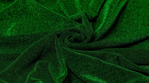 Dzianina Lurex - trawiasta zieleń