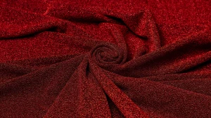 Dzianina Lurex - czerwony
